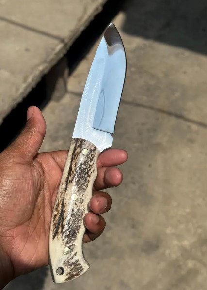 Puma Buffalo Hunter Knife: German Bowie, Stag Handle Hunting Knife - Image 3