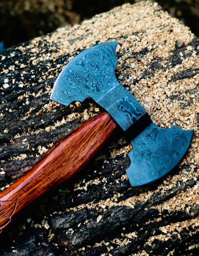 Custom Gift Hand Forged Carbon Steel VIKING AXE, Ragnar Axe, Wedding Gift,Axes, Best Birthday, Anniversary, Christmas Gift For Him, Larp axe - Image 4