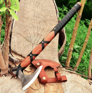 Custom Hand forged Viking Axe, Viking gift for father day gift, Rocking Axe style, unique gift for him, gift for boyfriend, gift for dad