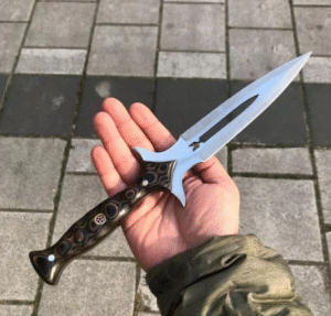 Double Edged Custom Dagger Handcrafted Leather Sheath/Best Gift for Man/Camping Knife/Gift for Him/her.