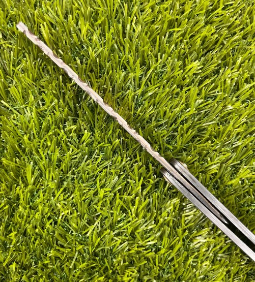 Custom Handmade Copper Damascus Steel Hunting Shaving Razor With Leather Sheath. - Image 4