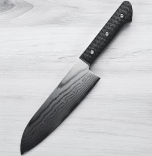 Handmade Stainless Steel Chef Knife: Ergonomic Wood Handle, 18cm Blade