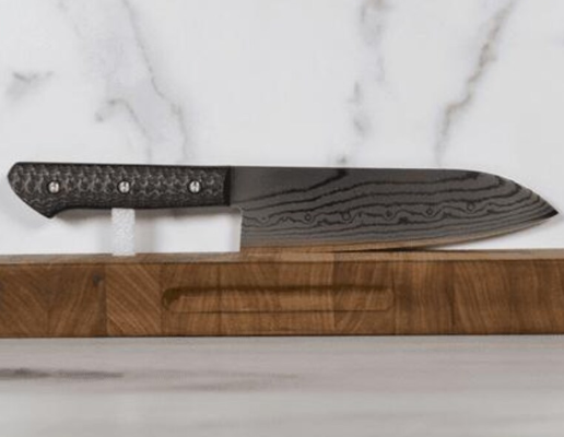 Handmade Stainless Steel Chef Knife: Ergonomic Wood Handle, 18cm Blade - Image 3