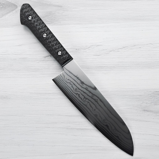 Handmade Stainless Steel Chef Knife: Ergonomic Wood Handle, 18cm Blade - Image 2