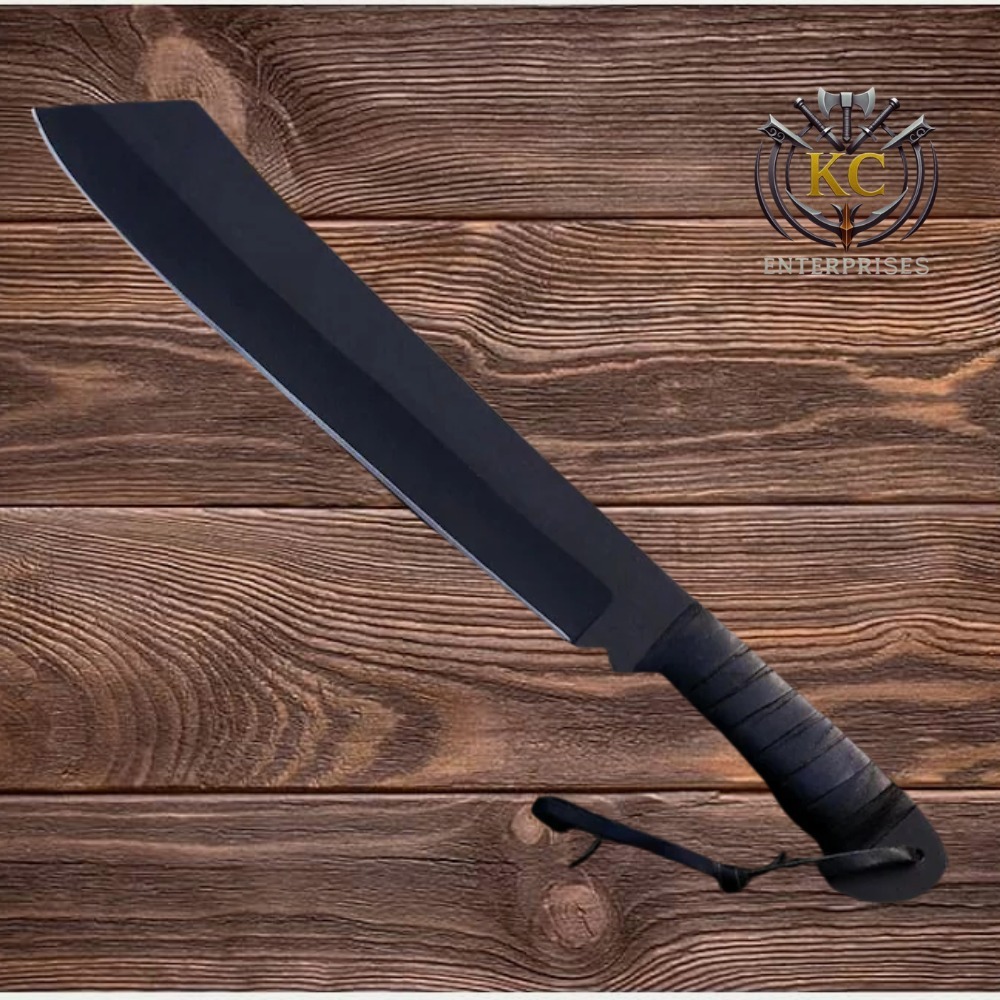 Heavy-Duty Tactical Machete – Long Fixed Blade
