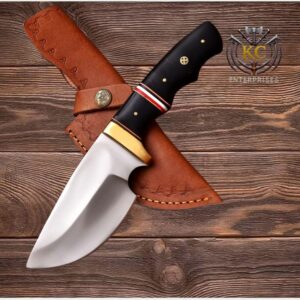 Premium Handmade Hunting Knife with Leather Sheath