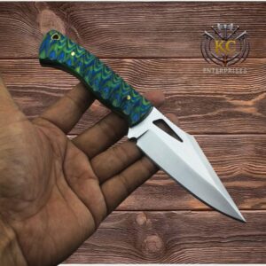 Heavy-Duty Fixed Blade Outdoor Knife with Premium Leather Sheath
