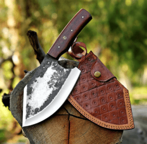Hand Forged Cleaver Knife, Meat Chopper, Splitter, Perfect Gift on Halloween & Anniversary for Him
