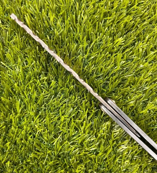 Custom Handmade Copper Damascus Steel Hunting Shaving Razor With Leather Sheath. - Image 4