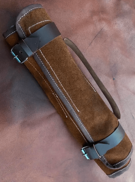 Handmade Damascus Steel Chef Knife Set: Forged Kitchen Knives with Leather Roll - Image 4