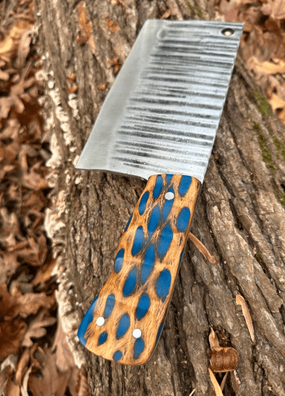 Hand forged meat cleaver - Image 3