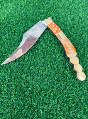 Handmade Spanish Navaja Folding Knife: 19th Century Style, Bone Handle