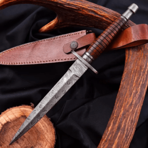 ARKANSAS Toothpick Dagger Damascus Steel Blade, Hand forged dagger, anniversary gifts, Medieval dagger, boyfriend Gift, commando Dagger USA