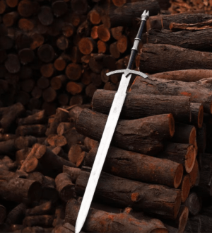 Damascus Sword, Viking Sword, Hand Forged Sword, Long Sword, Sword, Half-Tang Fantasy Sword, Larp Sword, Groomsmen Gift, Birthday Gift.