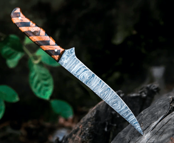 Fishing Fillet Knife Handmade Damascus Steel Flexible Blade Fillet Knife gift for groomsmen birthday gift for men comes with Leather Sheath - Image 2