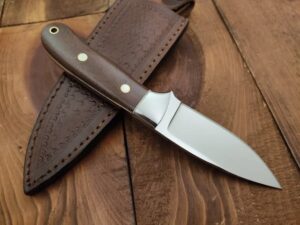 Premium Custom Handmade Bushcraft Knife with Leather Sheath