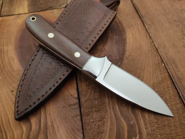Premium Custom Handmade Bushcraft Knife with Leather Sheath
