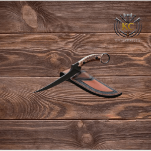 Handmade Karambit Knife with Stag Handle Camping Hunting Knife