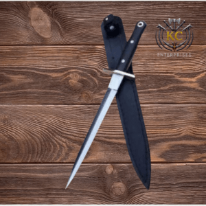 Handmade D2 Steel Bowie Knife with Leather Sheath