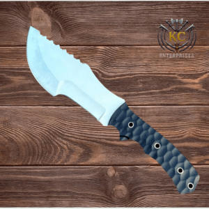 Handmade Tracker Knife,D2 Tool Steel,Micarta Handle,Leather Sheath